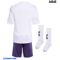 Camisa de Futebol Manchester United Equipamento Secundário Infantil 2025-26 Manga Curta (+ Calças curtas)
